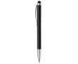 Stylo rotatif en métal avec stylet en haut couleur noir