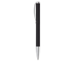 Stylo rotatif en aluminium avec clip et pointe métallique couleur noir