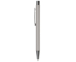 Stylo en aluminium avec finition douce au toucher et encre bleue couleur gris clair