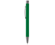 Stylo en aluminium avec finition douce au toucher et encre bleue couleur vert