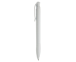 Stylo en plastique blanc avec clip incurvé coloré fabriqué en UE couleur blanc