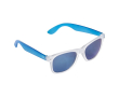 Lunettes de soleil néon avec montures effet glacé protection UV400 couleur bleu transparent