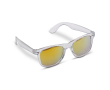 Lunettes de soleil transparentes montures colorées protection UV400 couleur orange transparent