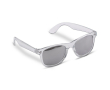 Lunettes de soleil transparentes montures colorées protection UV400 couleur noir transparent