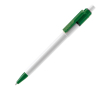 Stylo blanc avec détails sur la pointe et le clip fabriqué en UE couleur vert