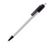 Stylo blanc avec détails sur la pointe et le clip fabriqué en UE couleur blanc/noir