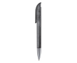 Stylo transparent en plastique avec pointe métallique, UE, encre bleue couleur noir transparent