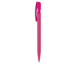 Stylo transparent en plastique avec toucher doux fabriqué en UE couleur rose