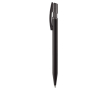 Stylo transparent en plastique avec toucher doux fabriqué en UE couleur noir