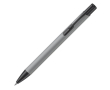 Stylo en aluminium avec revêtement en caoutchouc de plusieurs couleurs couleur noir/gris