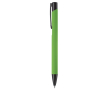 Stylo en aluminium avec revêtement en caoutchouc de plusieurs couleurs couleur vert lime