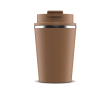 Gobelet à double paroi compatible avec les machines à café 280ml couleur marron