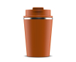 Gobelet à double paroi compatible avec les machines à café 280ml couleur orange