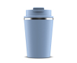 Gobelet à double paroi compatible avec les machines à café 280ml couleur bleu ciel