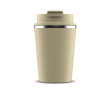 Gobelet à double paroi compatible avec les machines à café 280ml couleur beige