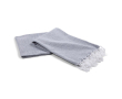 Serviette en coton recyclé type Hammam de couleur unie 150x90cm couleur bleu ciel