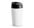 Verre à emporter avec fonction ouverture et fermeture à bouton 240ml couleur blanc