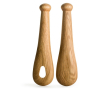 Ensemble de 2 ustensiles en chêne pour servir la salade couleur bois