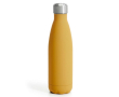 Bouteille en acier à double paroi avec finition en caoutchouc 500ml couleur jaune foncé