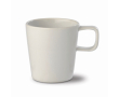 Tasse en céramique avec poignée carrée sur la partie supérieure 180ml couleur blanc