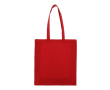 Petit sac en coton recyclé avec soufflet et poignées 140 g/m2 couleur rouge