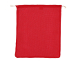 Sac réutilisable en coton pour fruits et légumes 40x45 cm couleur rouge