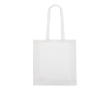 Petit sac en coton recyclé avec soufflet et poignées 140 g/m2 couleur blanc