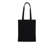 Sac en toile de coton de couleur avec certification OEKO-TEX 280 g/m2 couleur noir