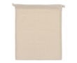 Sac cadeau en coton avec certification OEKO-TEX 25x30 cm couleur beige