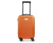 Valise cabine à 4 roues avec plaque métallique pour marquage couleur orange