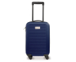 Valise cabine à 4 roues avec plaque métallique pour marquage couleur bleu