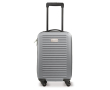Valise cabine à 4 roues avec plaque métallique pour marquage couleur argenté