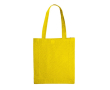 Sac en coton OEKO-TEX de couleurs avec soufflet 140 g/m2 couleur jaune