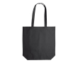 Sac en coton avec soufflet OEKO-TEX de couleurs 280 g/m2 couleur noir