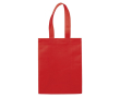 Petite sacoche en non-tissé laminé mat avec anses assorties 105 g/m2 couleur rouge