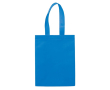 Petite sacoche en non-tissé laminé mat avec anses assorties 105 g/m2 couleur bleu