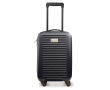 Valise cabine à 4 roues avec plaque métallique pour marquage couleur noir