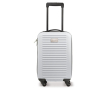 Valise cabine à 4 roues avec plaque métallique pour marquage couleur blanc