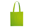 Sac en coton OEKO-TEX de couleurs avec soufflet 140 g/m2 couleur vert lime
