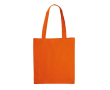 Sac en coton OEKO-TEX de couleurs avec soufflet 140 g/m2 couleur orange