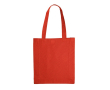 Sac en coton OEKO-TEX de couleurs avec soufflet 140 g/m2 couleur rouge