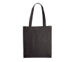 Sac en coton OEKO-TEX de couleurs avec soufflet 140 g/m2 couleur noir