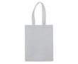 Petite sacoche en non-tissé laminé mat avec anses assorties 105 g/m2 couleur blanc