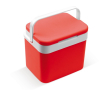 Glacière rigide en plastique colorée avec poignée de transport 10L couleur rouge
