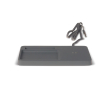 Organisateur de bureau avec compartiments et chargeur sans fil couleur gris