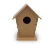 Maison pour oiseaux à monter avec 7 pièces sans besoin d'outils couleur bois