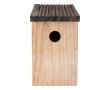 Maison de jardin pour oiseaux avec ouverture de 30 mm et fentes couleur bois