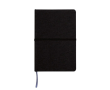 Carnet en RPET rigide avec sangle élastique horizontale A5 couleur noir