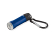 Lampe en aluminium avec mousqueton pour accrocher partout couleur bleu