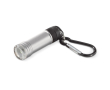 Lampe en aluminium avec mousqueton pour accrocher partout couleur argenté